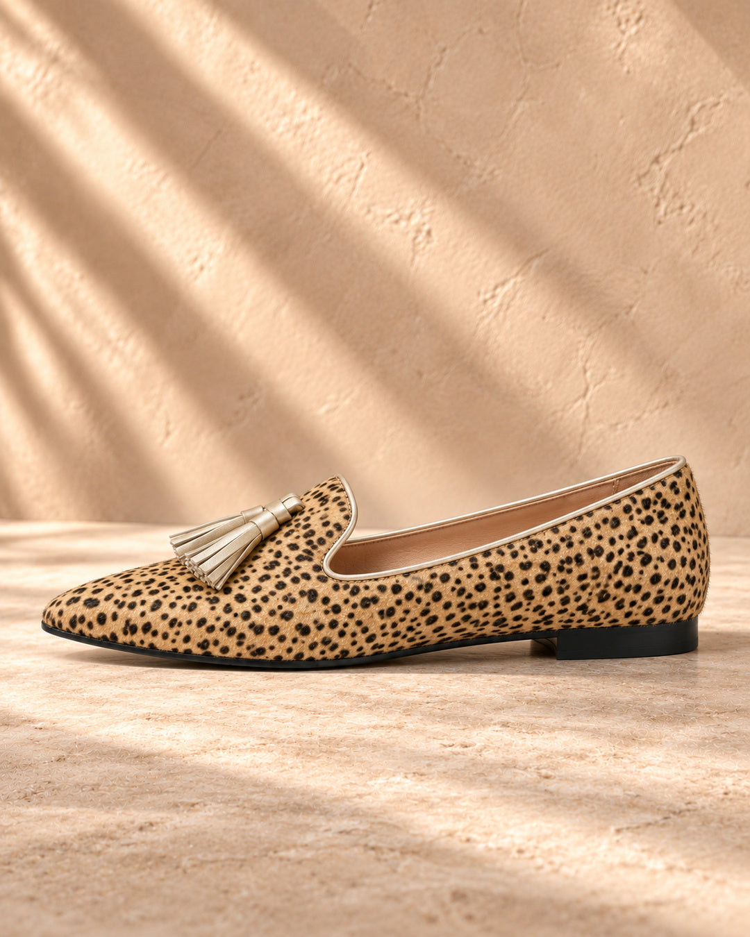 Ginevra Cheetah-Print Tassel Loafers