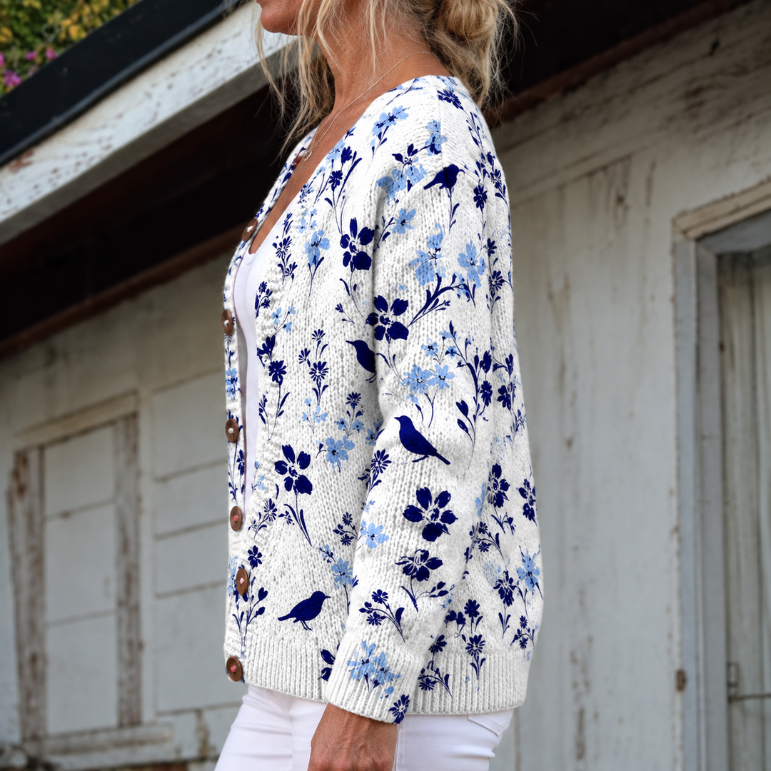 Valerie Bird & Blossom Knit Cardigan