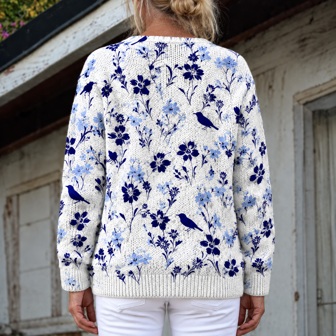 Valerie Bird & Blossom Knit Cardigan