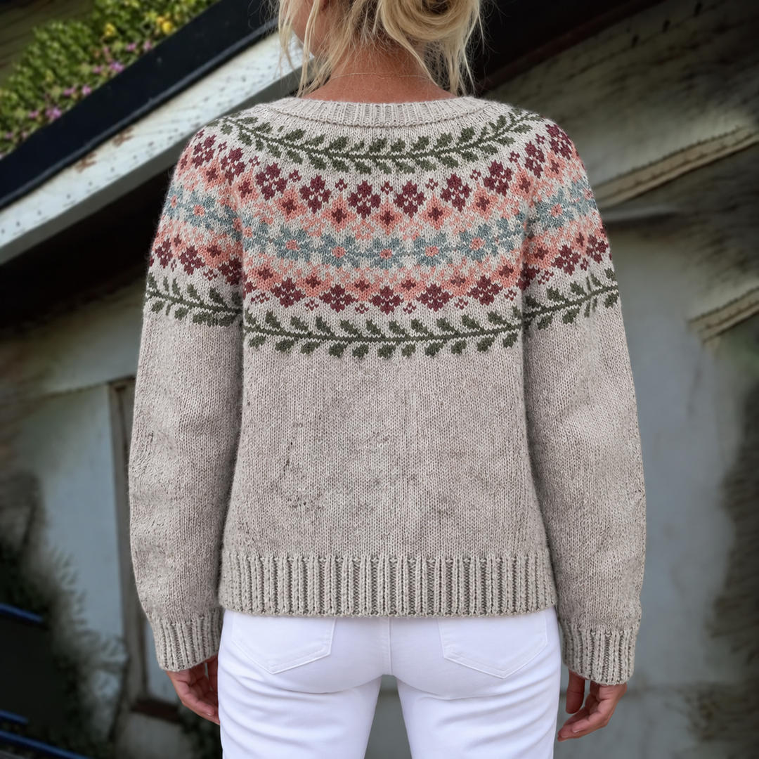 Madeline Patterned Knit Cardigan