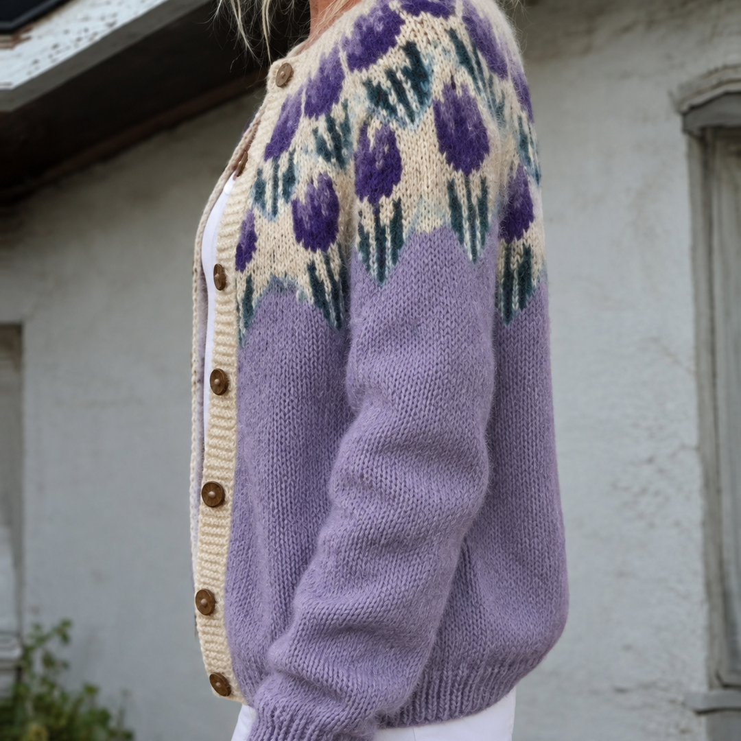 Josephine Floral Knit Cardigan