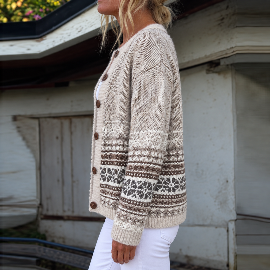 Bailey Geometric Knit Cardigan