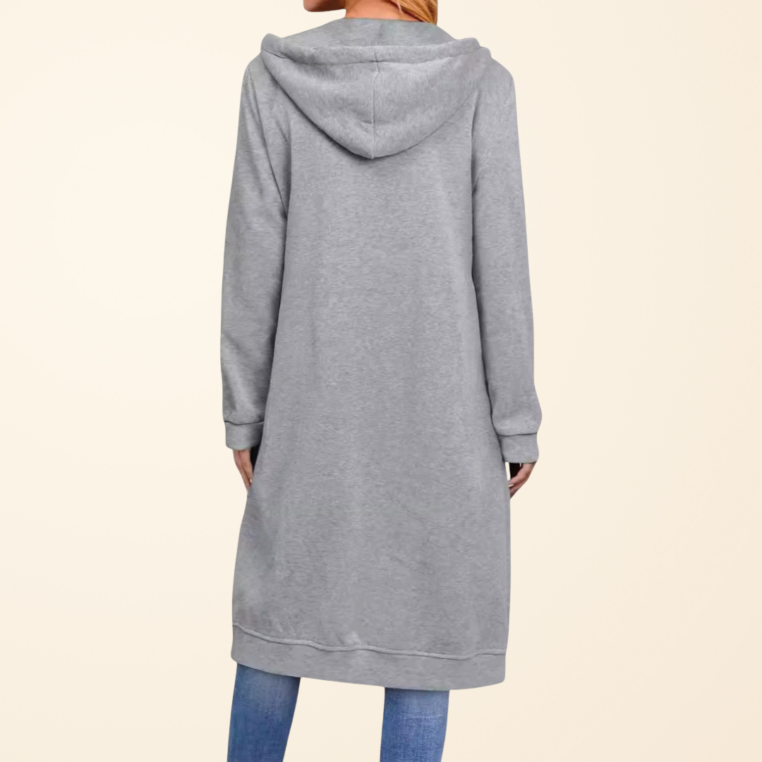 Brielle Longline Zip Cardigan