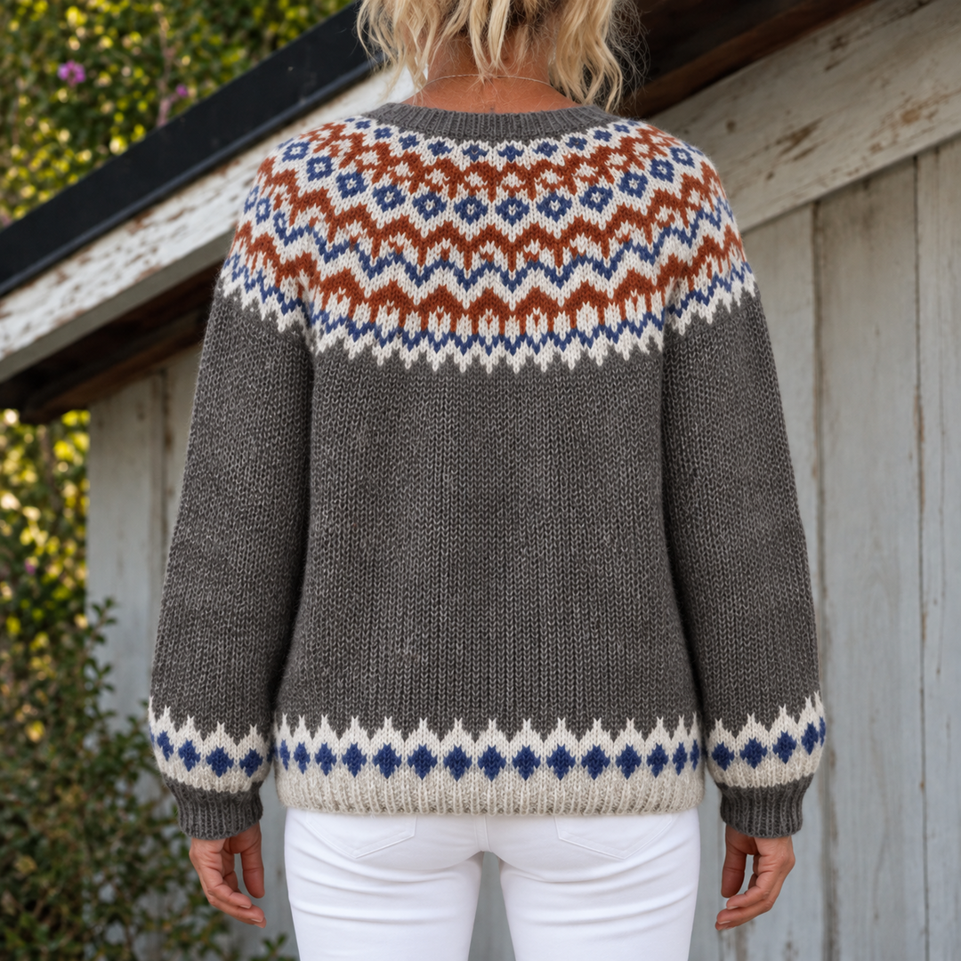Gabriella Heritage Pattern Knit Cardigan