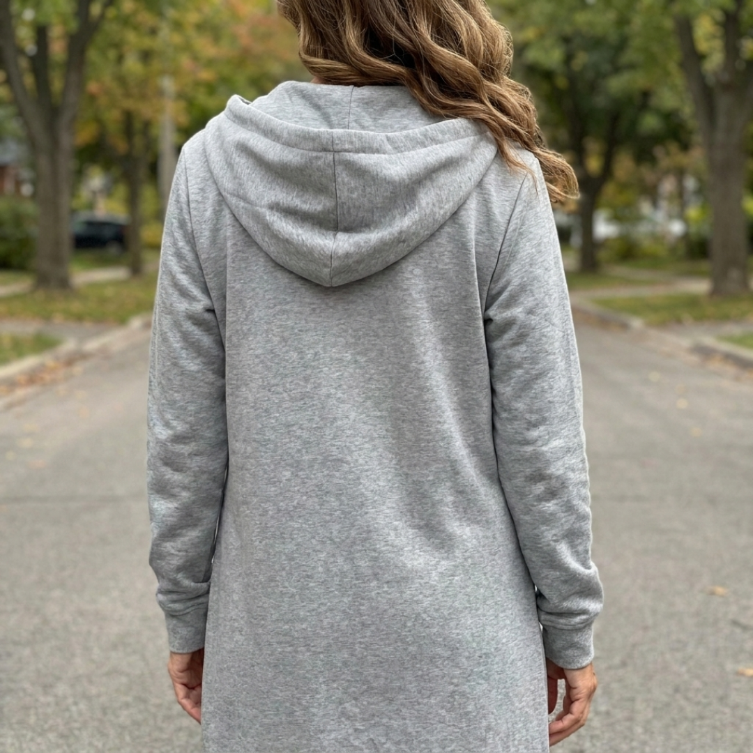 Brielle Longline Zip Cardigan