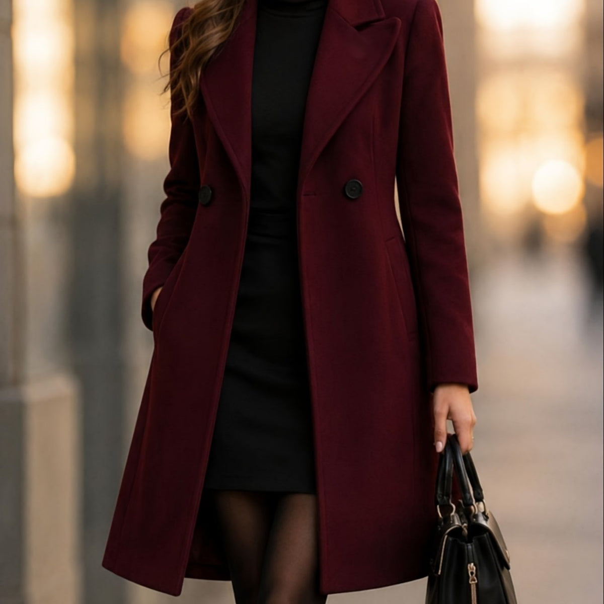 Vivienne Tailored Double-Breasted Coat