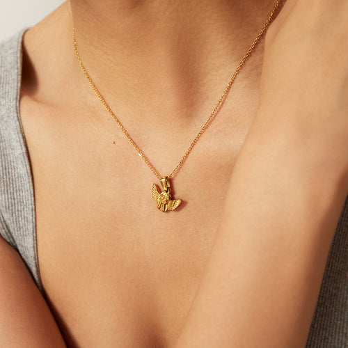 Amelia Guardian Angel Pendant Necklace