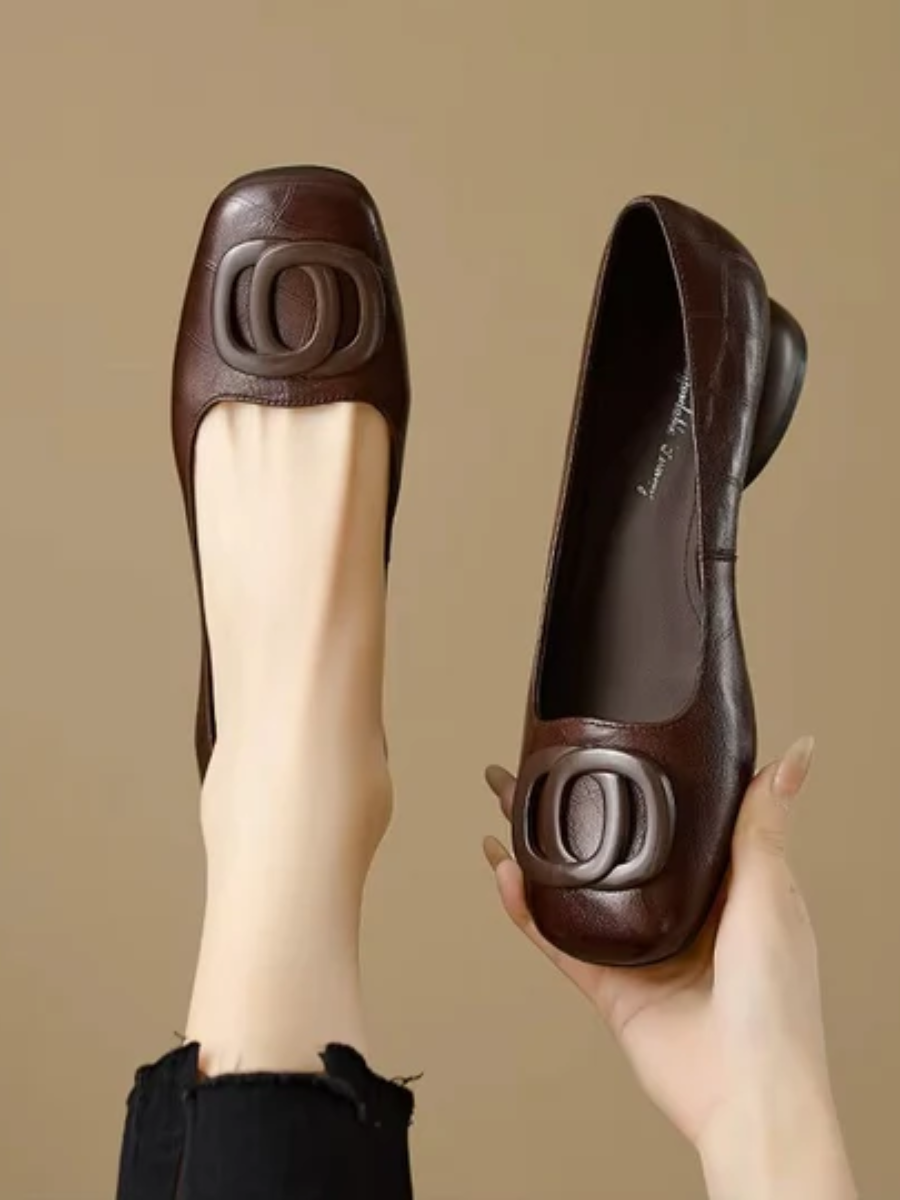 Ophelia Leather Flats