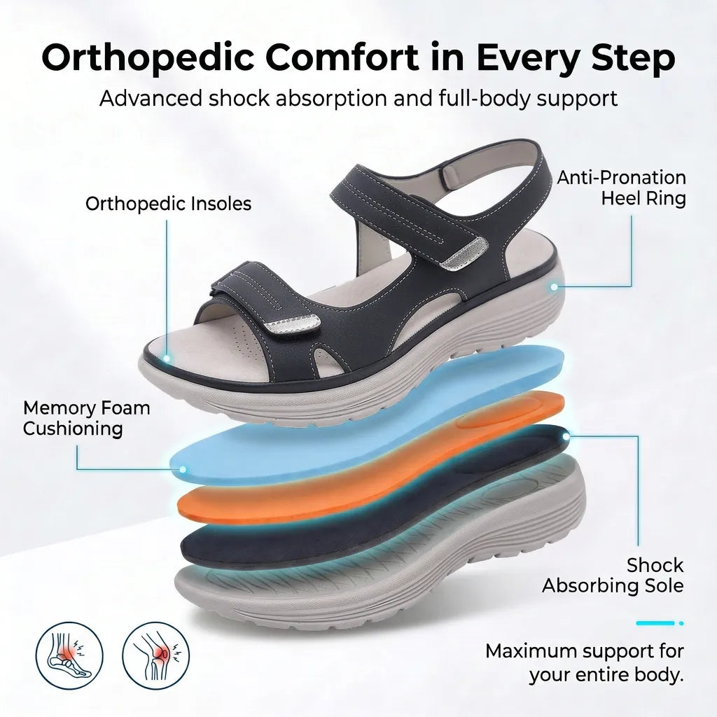 Mara Orthopedic Adjustable Walking Sandals
