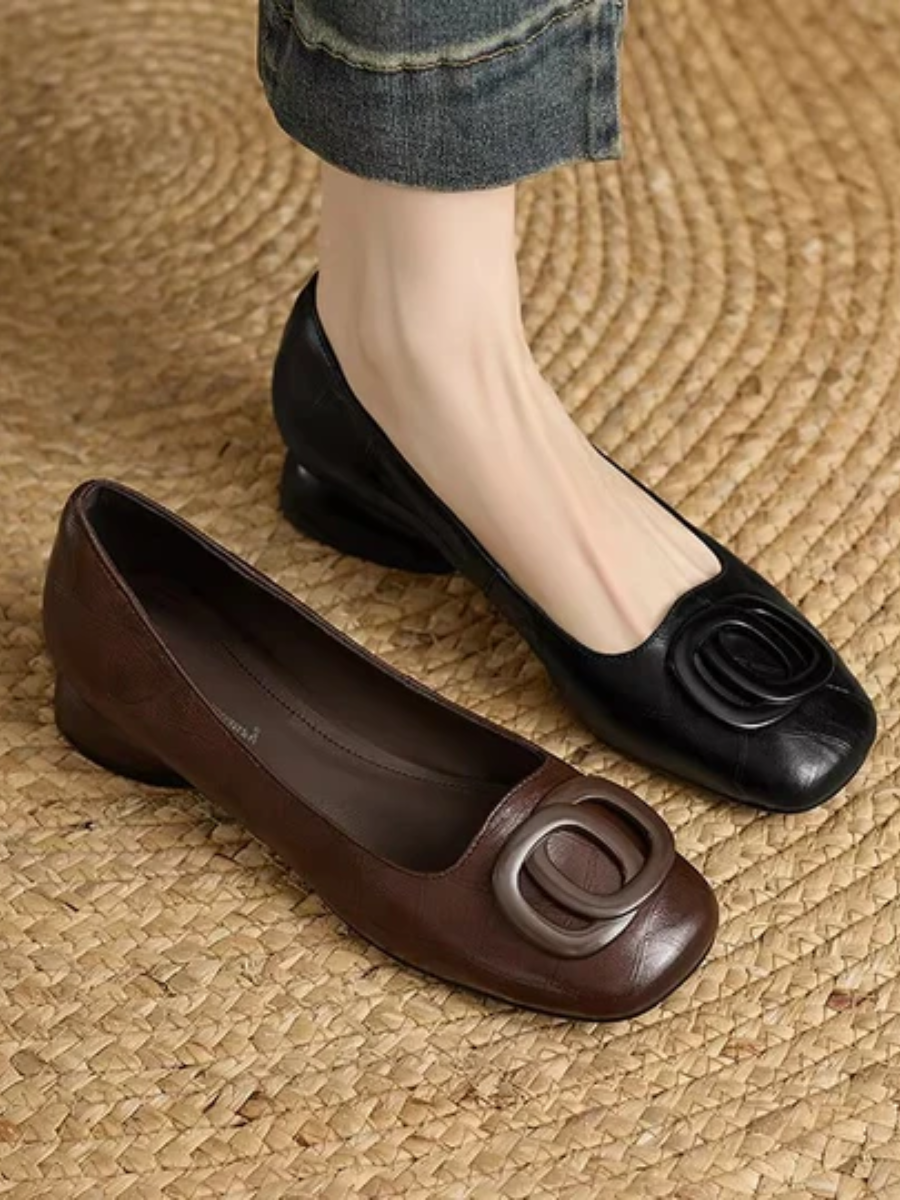 Ophelia Leather Flats