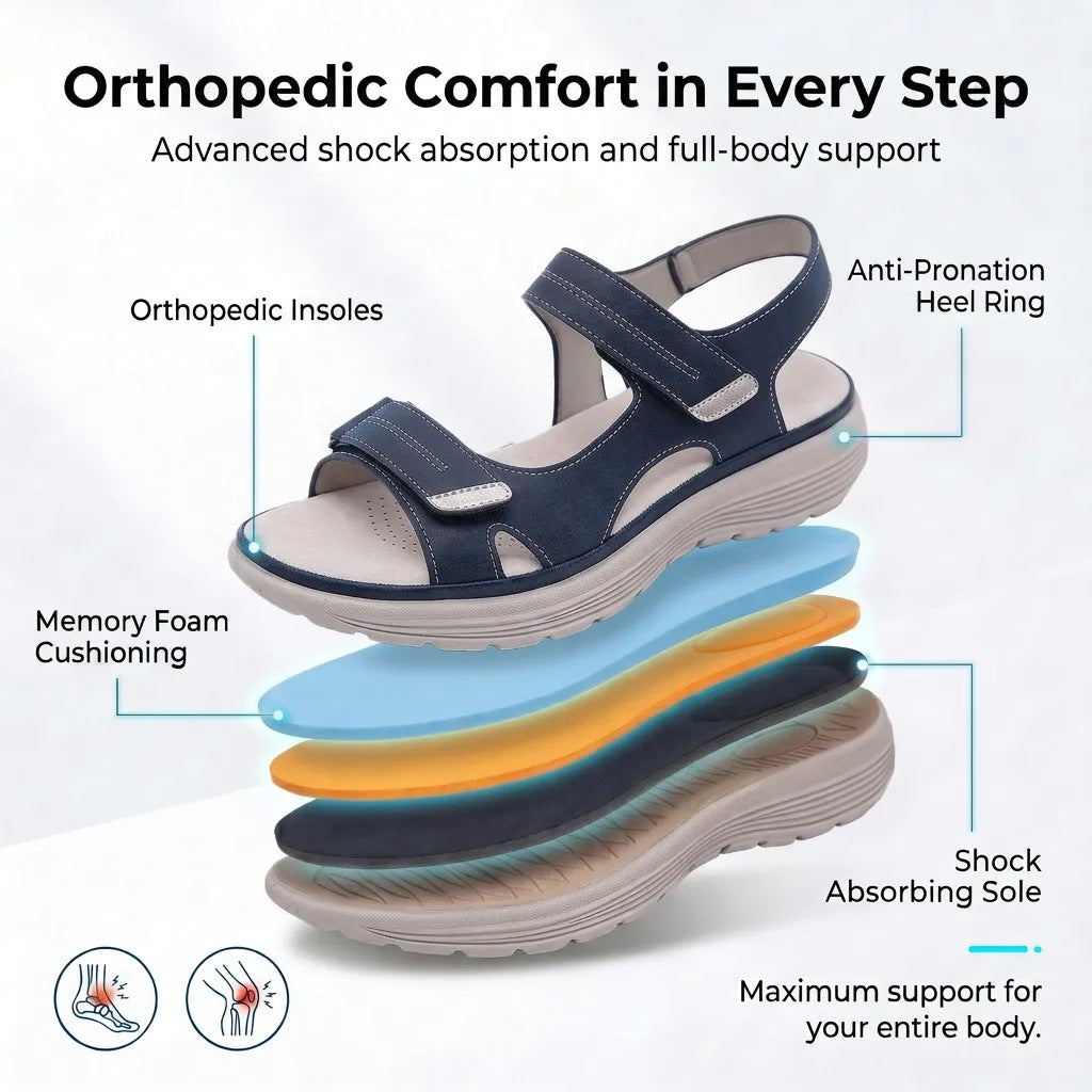 Mara Orthopedic Adjustable Walking Sandals