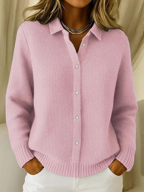Audrey Collared Knit Cardigan