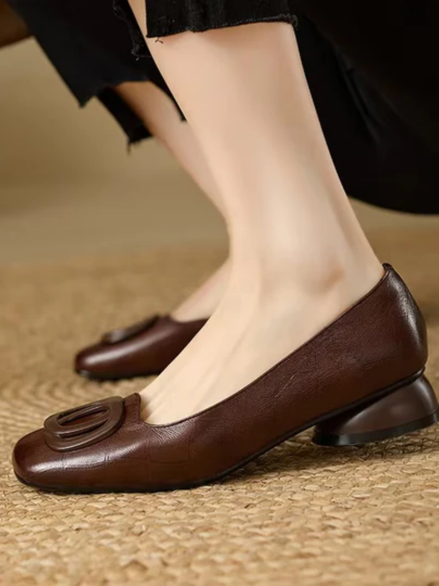Ophelia Leather Flats