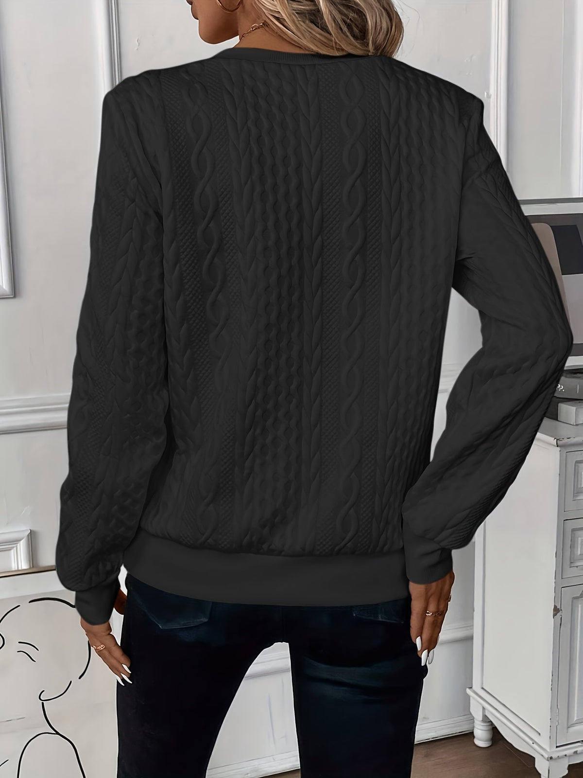 Juliette Cable-Knit Zip Sweater