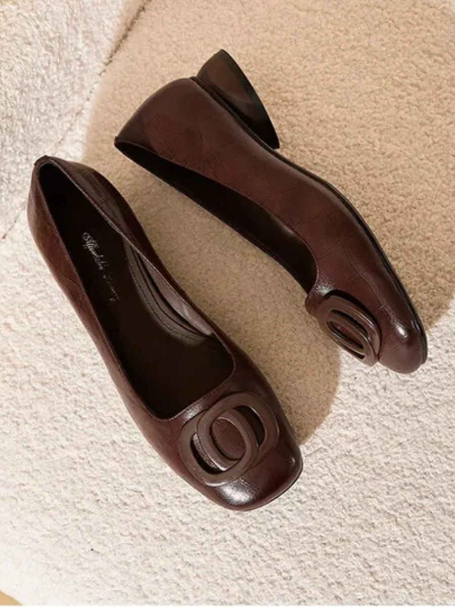 Ophelia Leather Flats