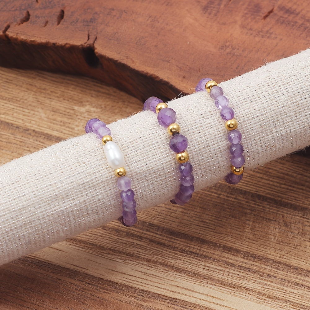 Sienna Three-Piece Beaded Ring Set