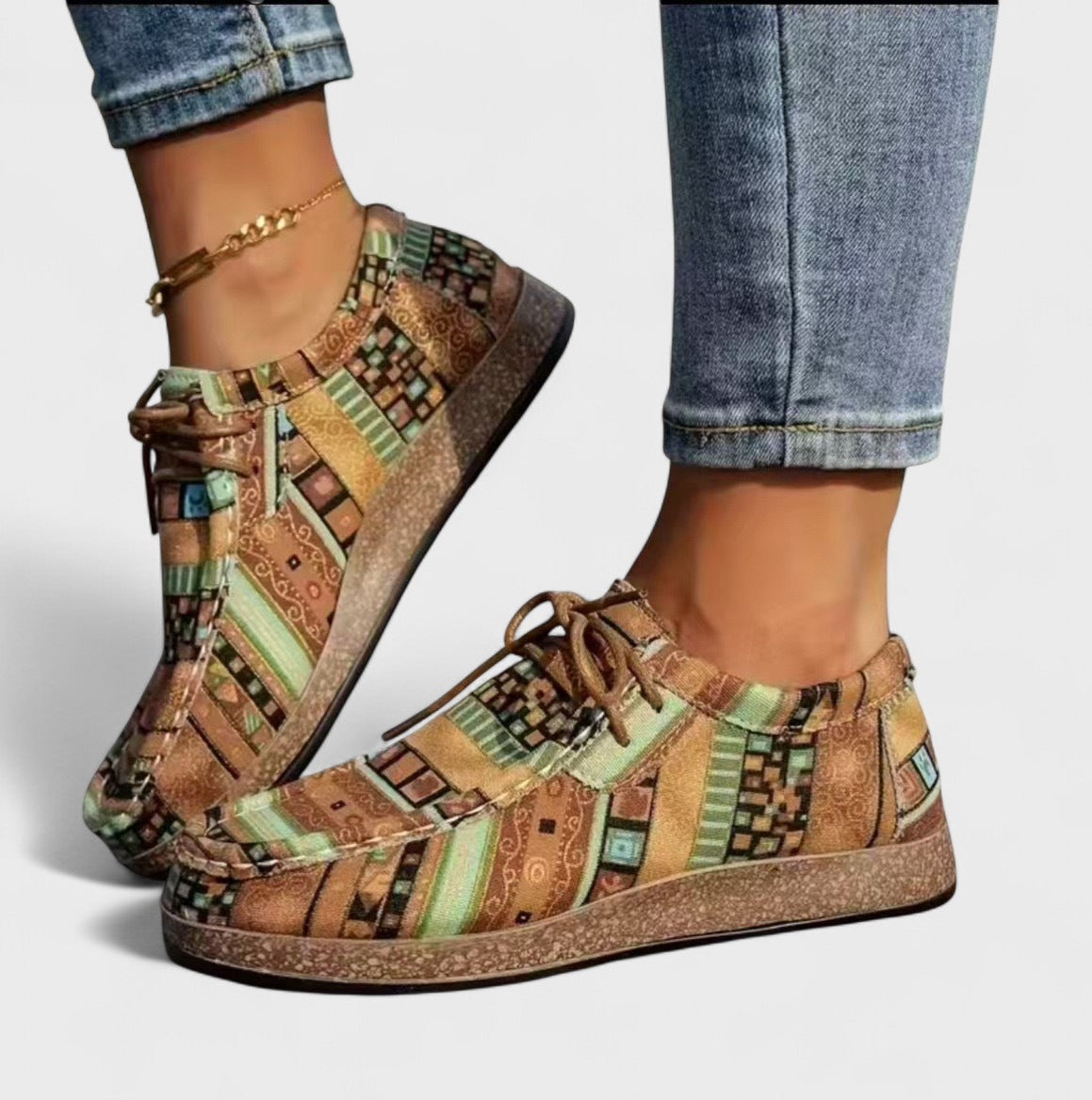 Amélie Orthopedic Boho Patchwork Sneakers