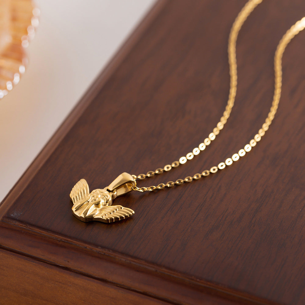 Amelia Guardian Angel Pendant Necklace