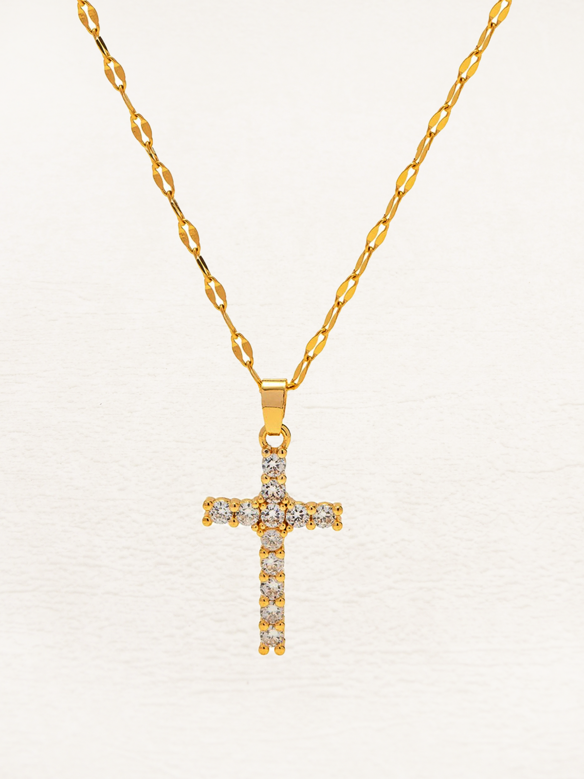 Grace Cubic Zirconia Cross Necklace
