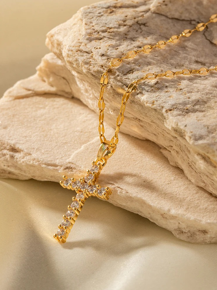 Grace Cubic Zirconia Cross Necklace