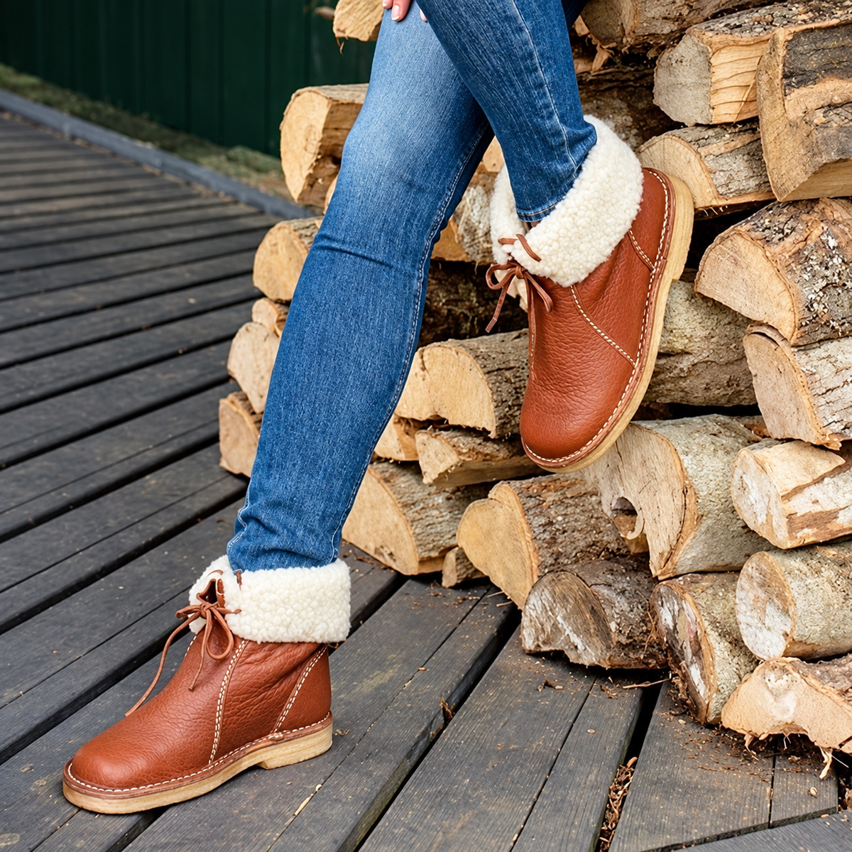 Elowen Orthopedic Wool-Lined Boots