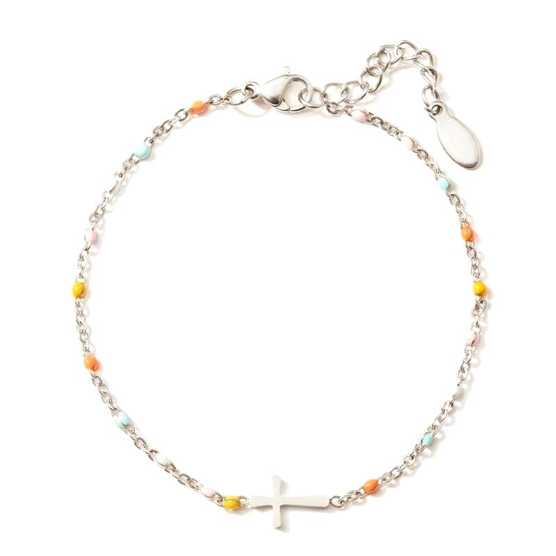 Grace Color-Accent Cross Bracelet
