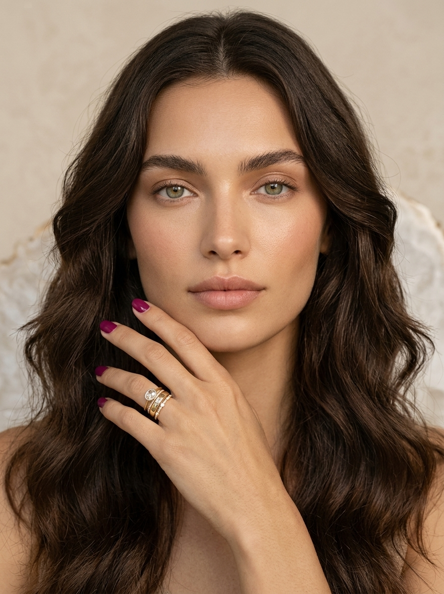 Camille Mixed Stone Ring Set