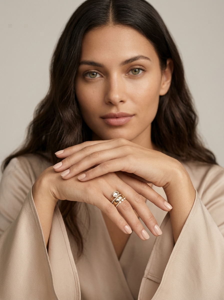 Camille Mixed Stone Ring Set