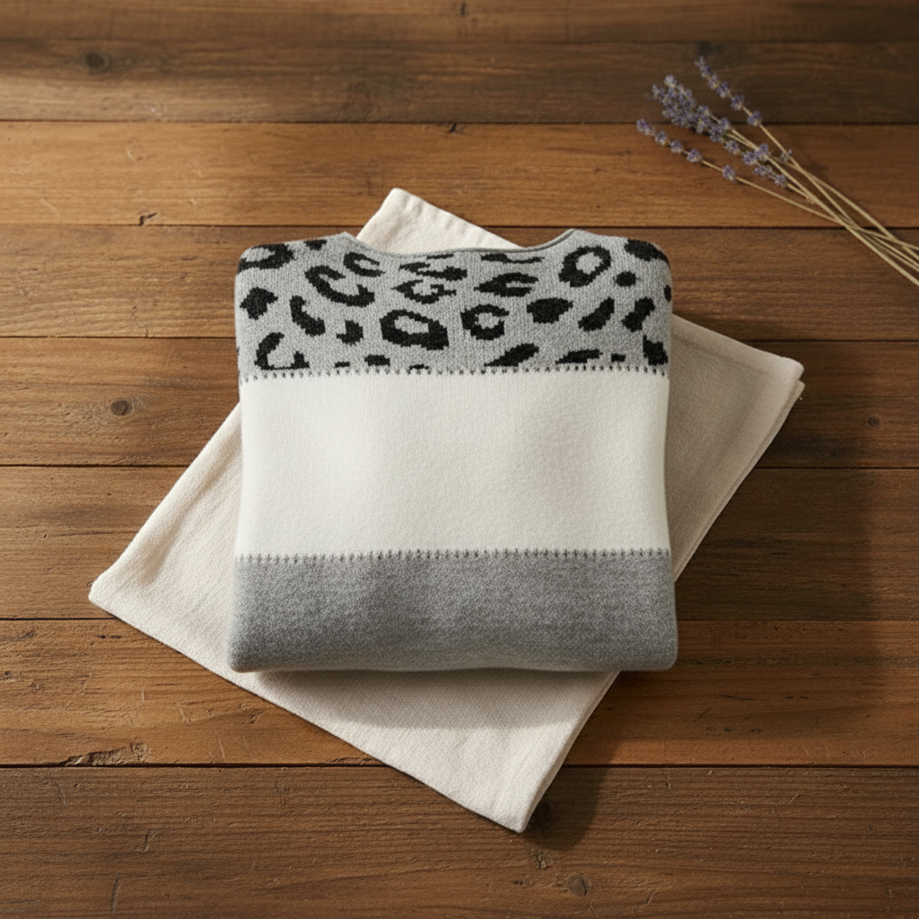 Eira Gray Ombré Cotton Sweater
