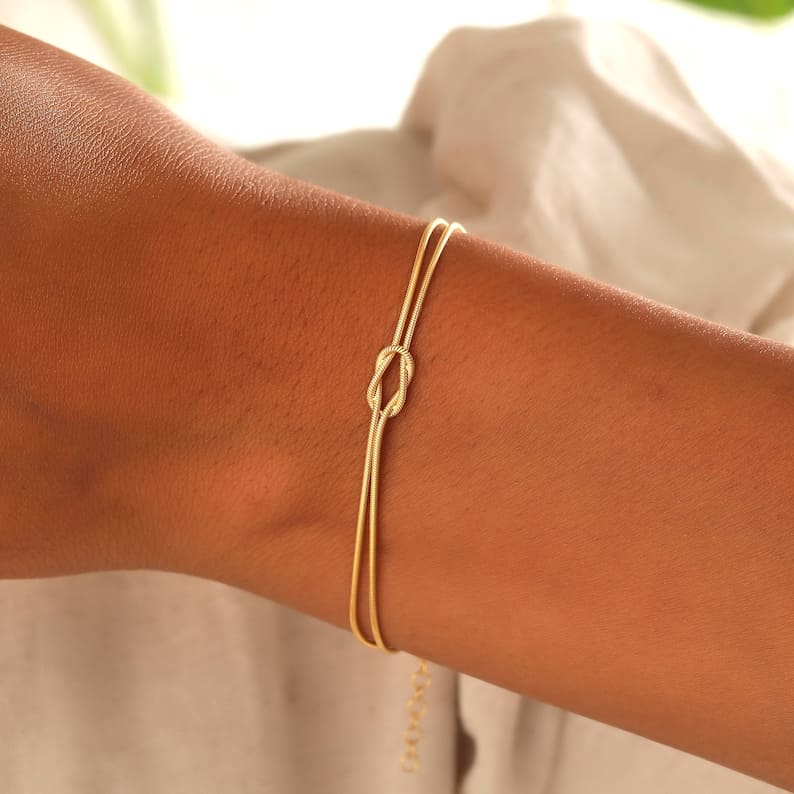 Olivia Double-Strand Knot Bracelet