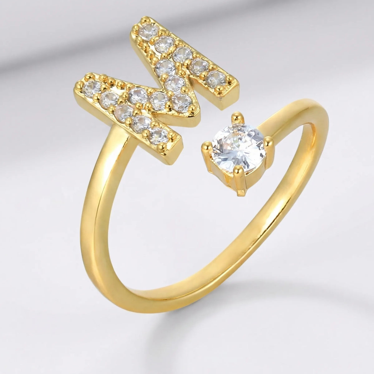 Isla Personalized Initial Ring
