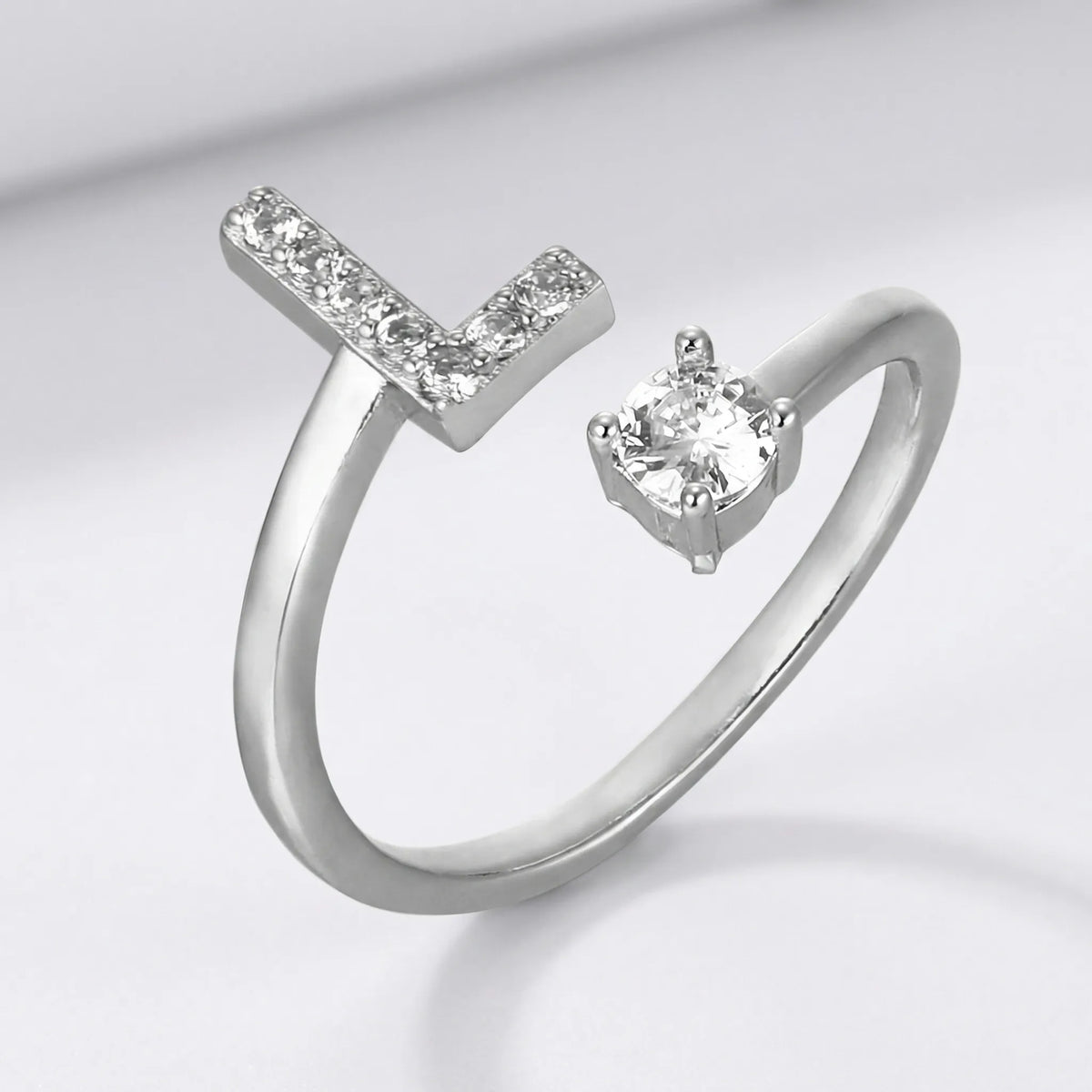Isla Personalized Initial Ring