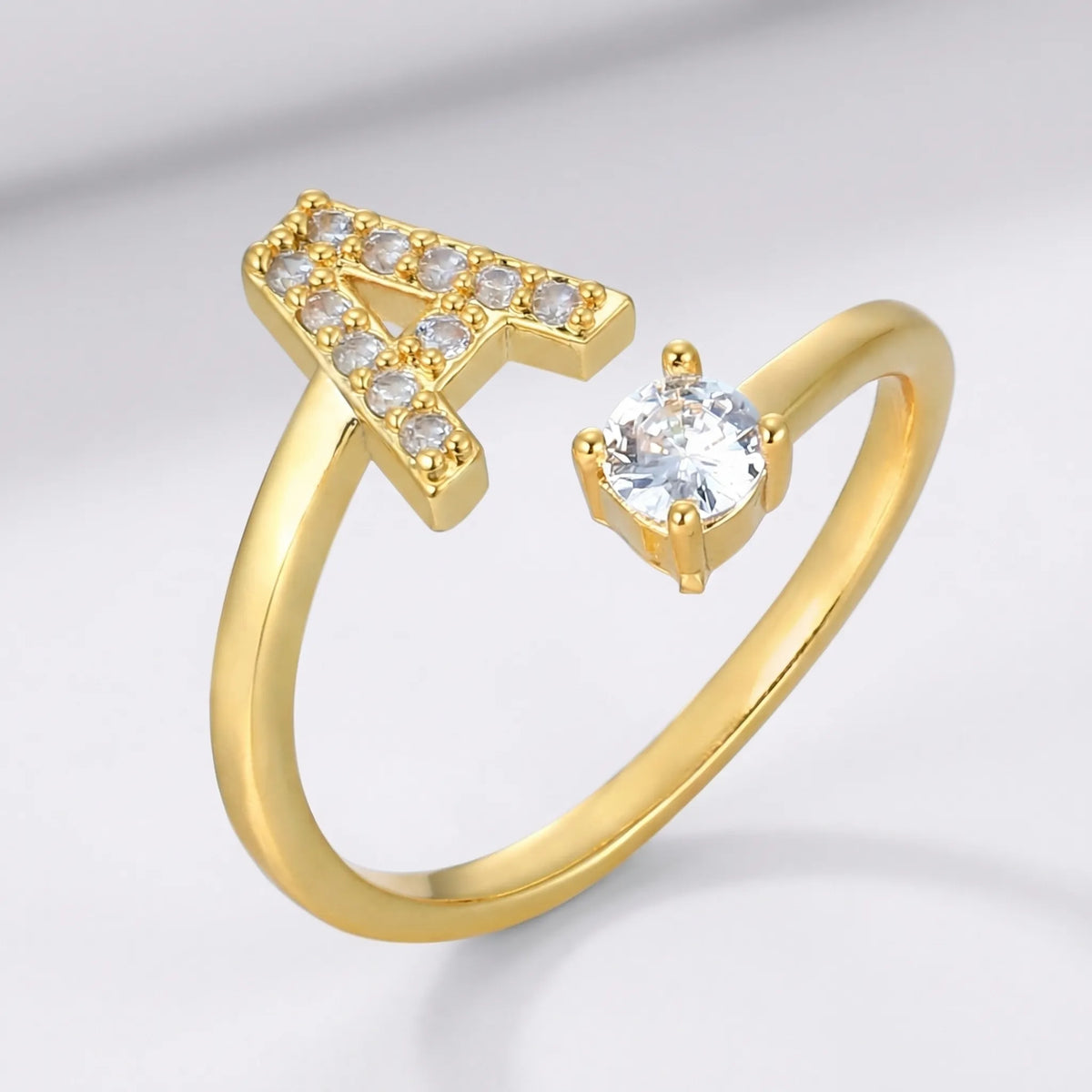 Isla Personalized Initial Ring