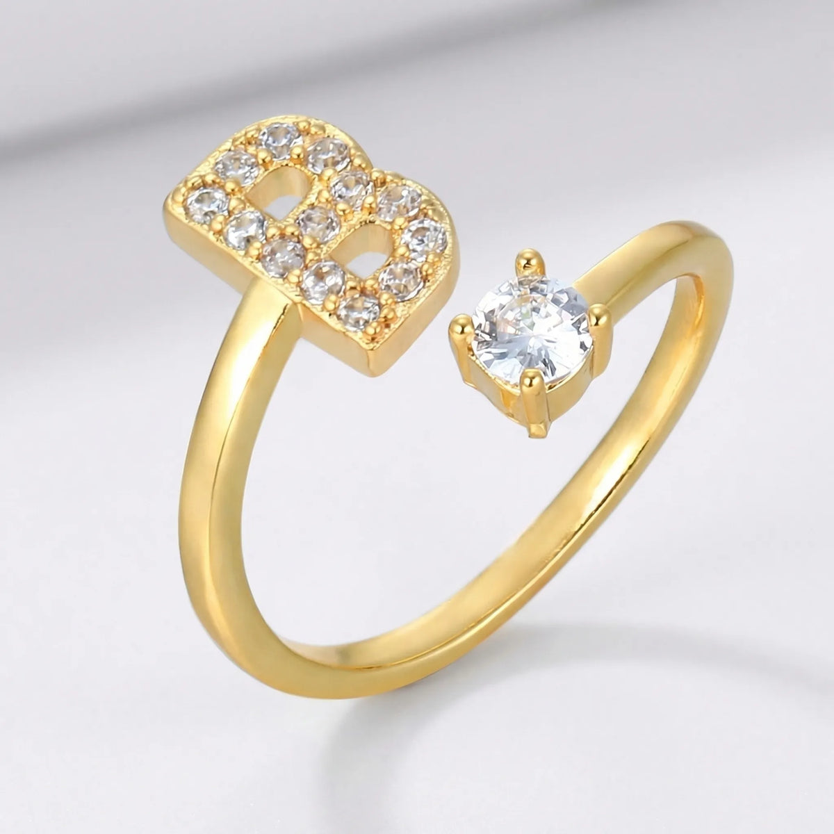 Isla Personalized Initial Ring