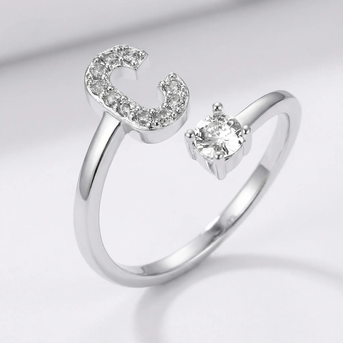 Isla Personalized Initial Ring