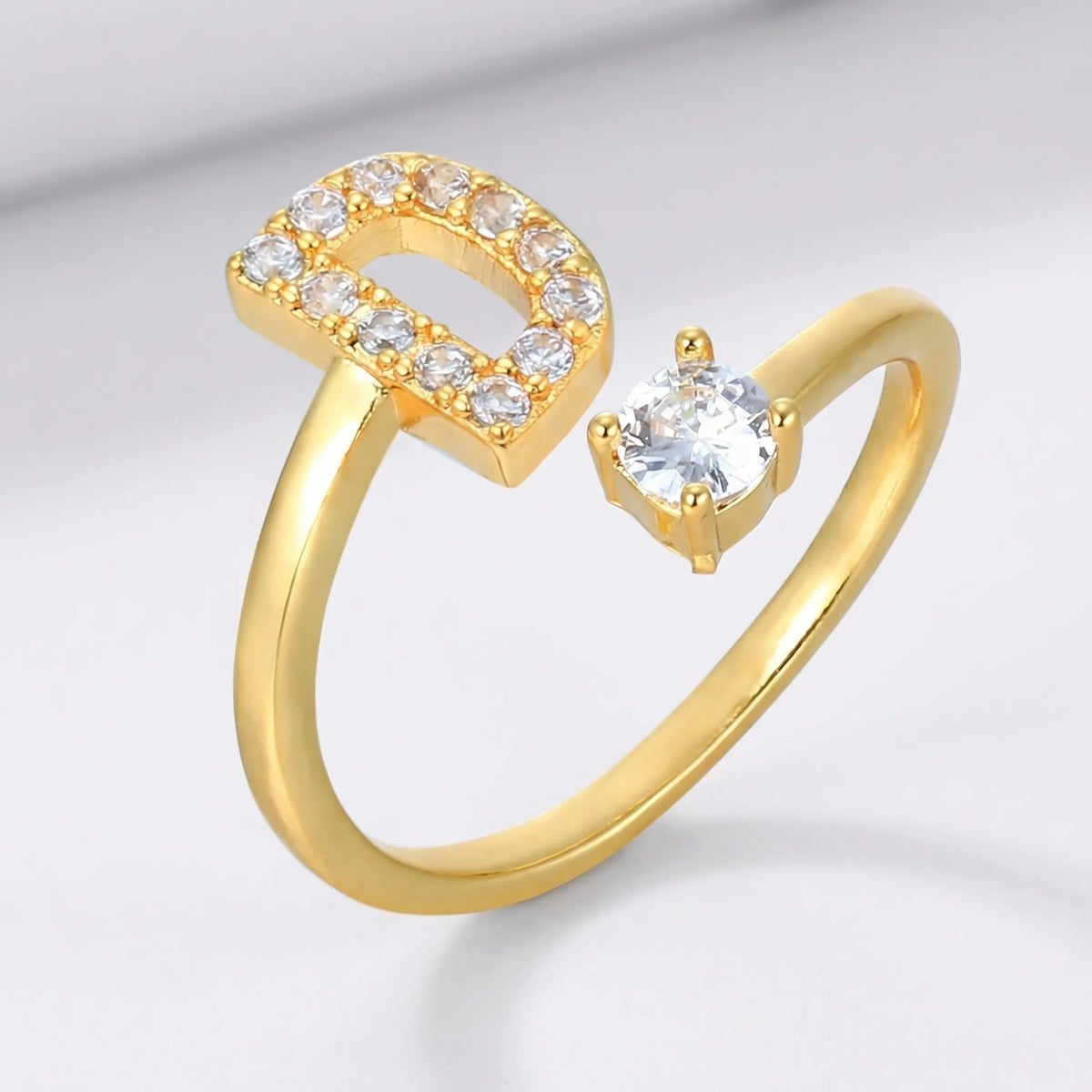 Isla Personalized Initial Ring