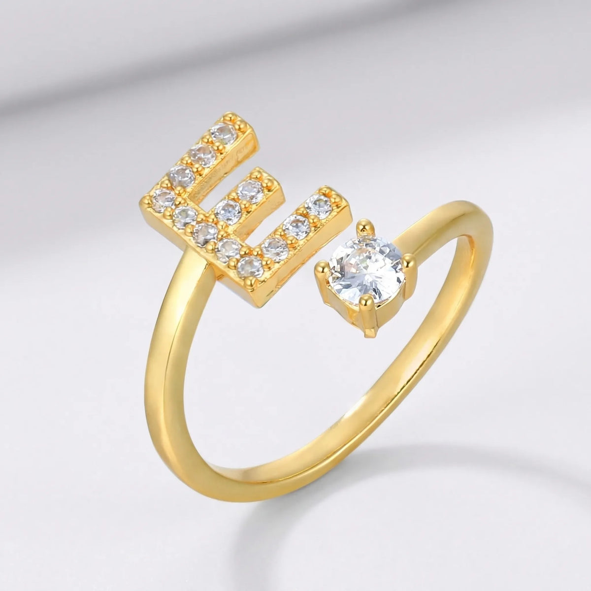 Isla Personalized Initial Ring