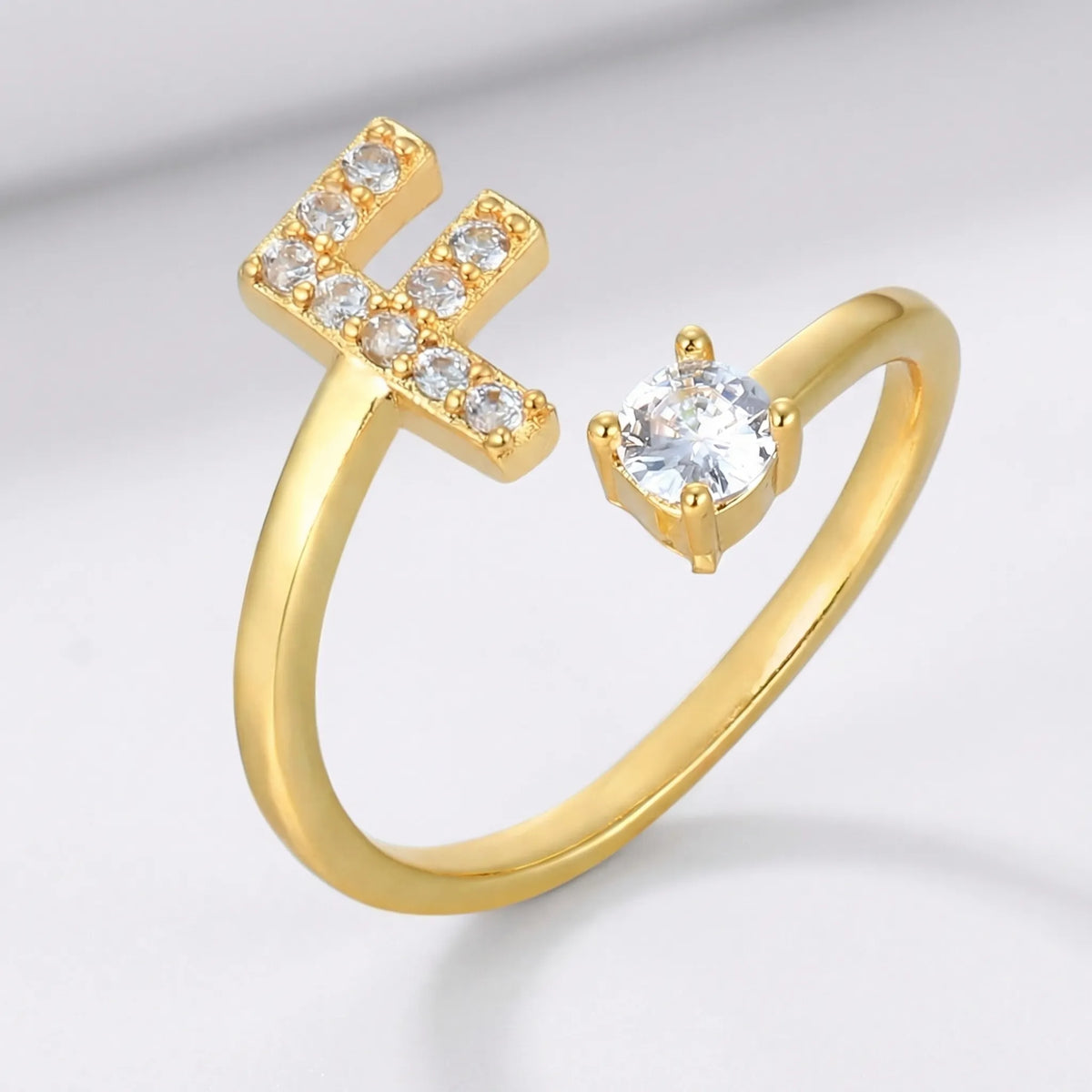 Isla Personalized Initial Ring
