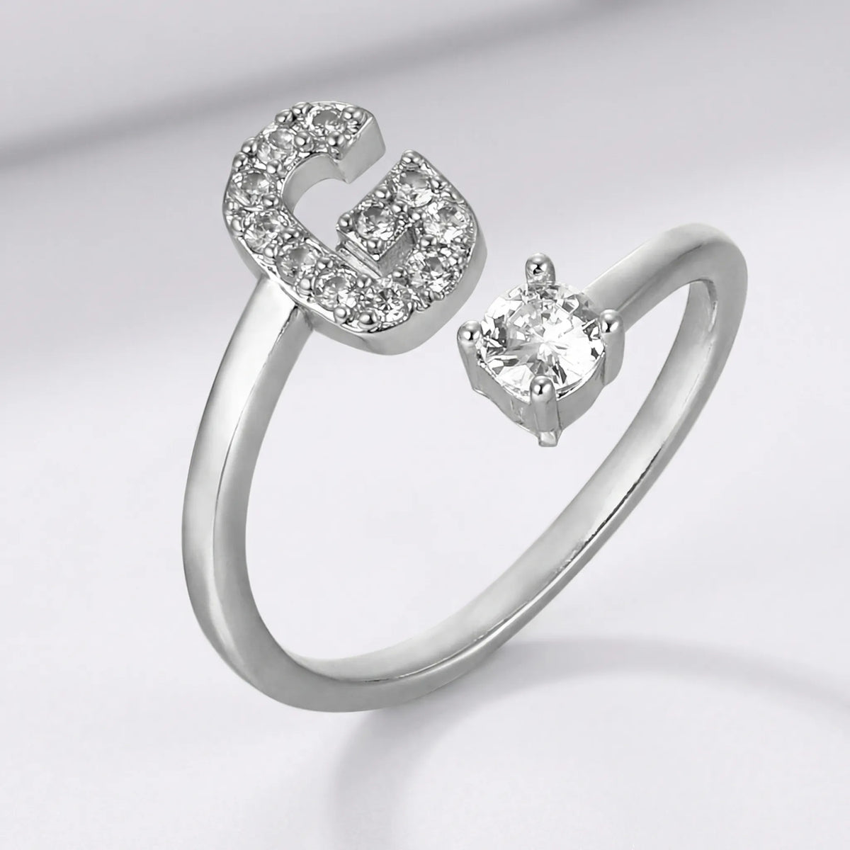 Isla Personalized Initial Ring