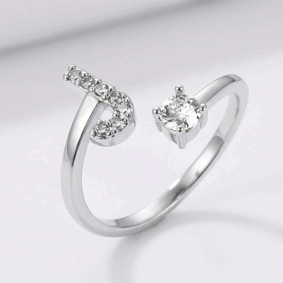 Isla Personalized Initial Ring