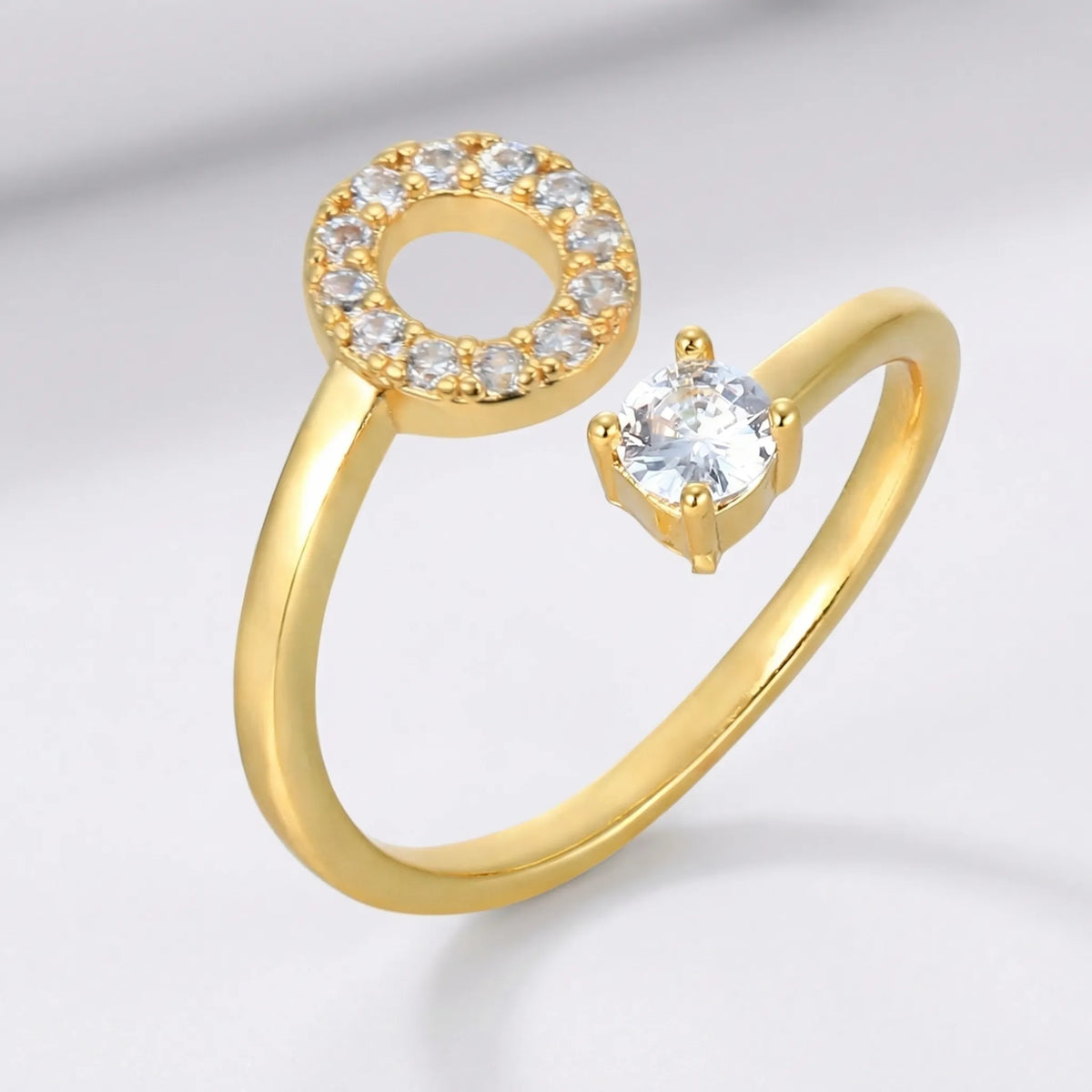 Isla Personalized Initial Ring