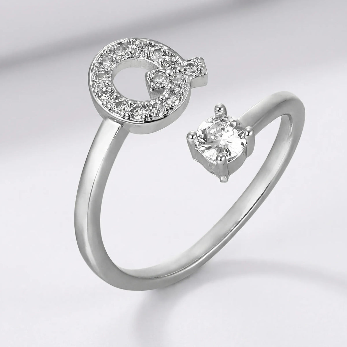 Isla Personalized Initial Ring