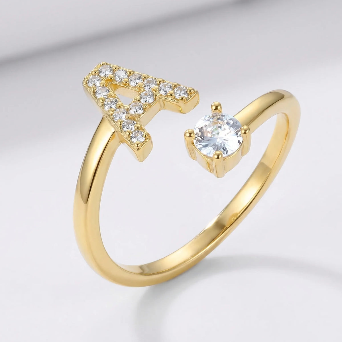 Isla Personalized Initial Ring