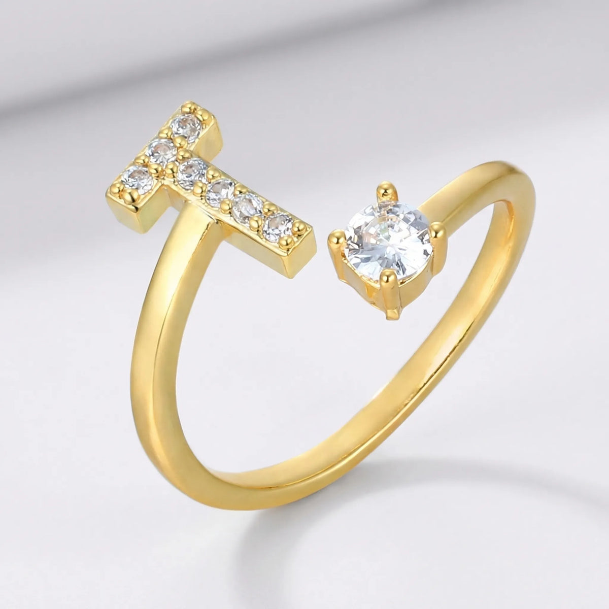 Isla Personalized Initial Ring