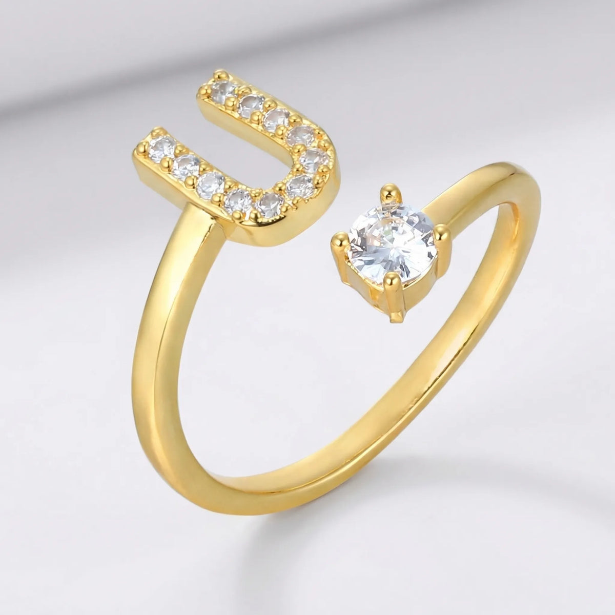 Isla Personalized Initial Ring