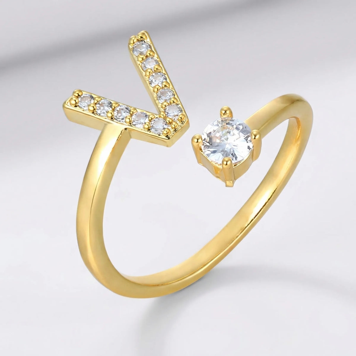 Isla Personalized Initial Ring