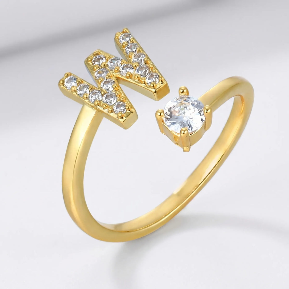 Isla Personalized Initial Ring