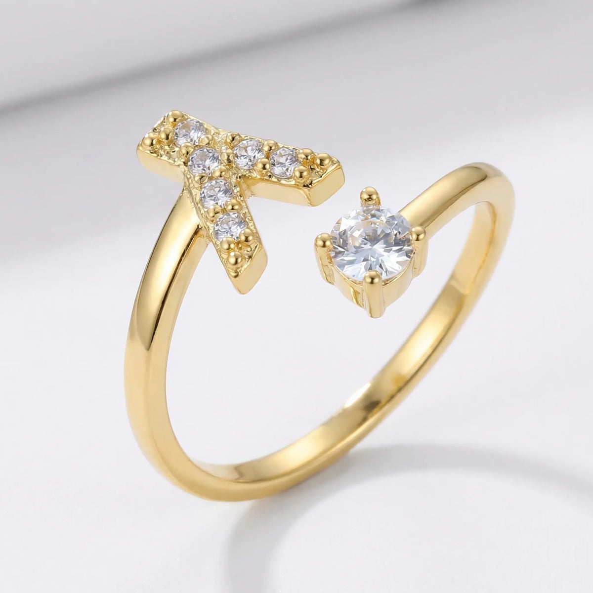 Isla Personalized Initial Ring