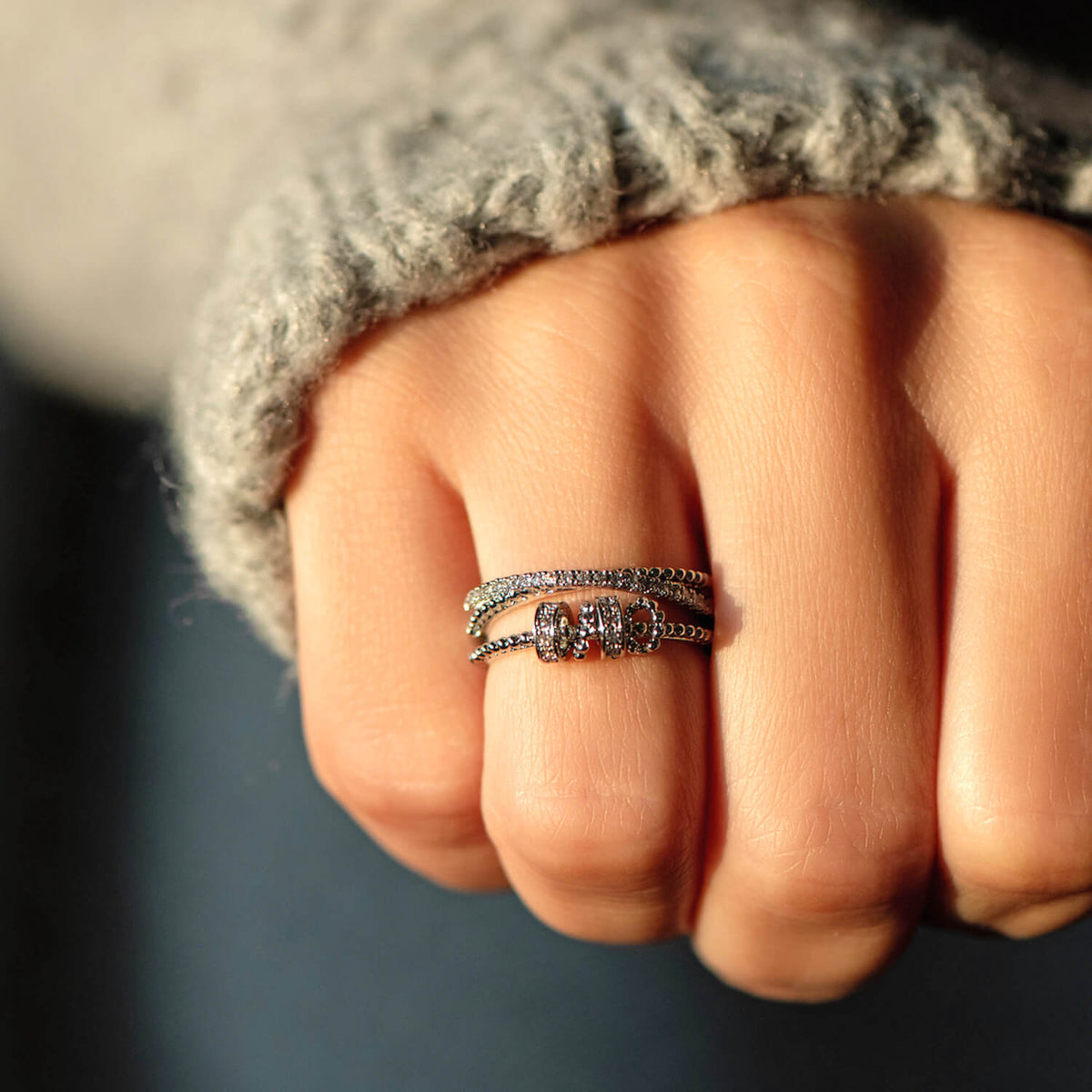 Serena Multi-Band Fidget Ring