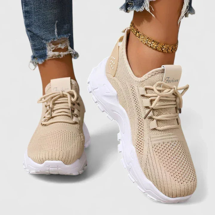 Sophie Knit Lace-Up Sneakers